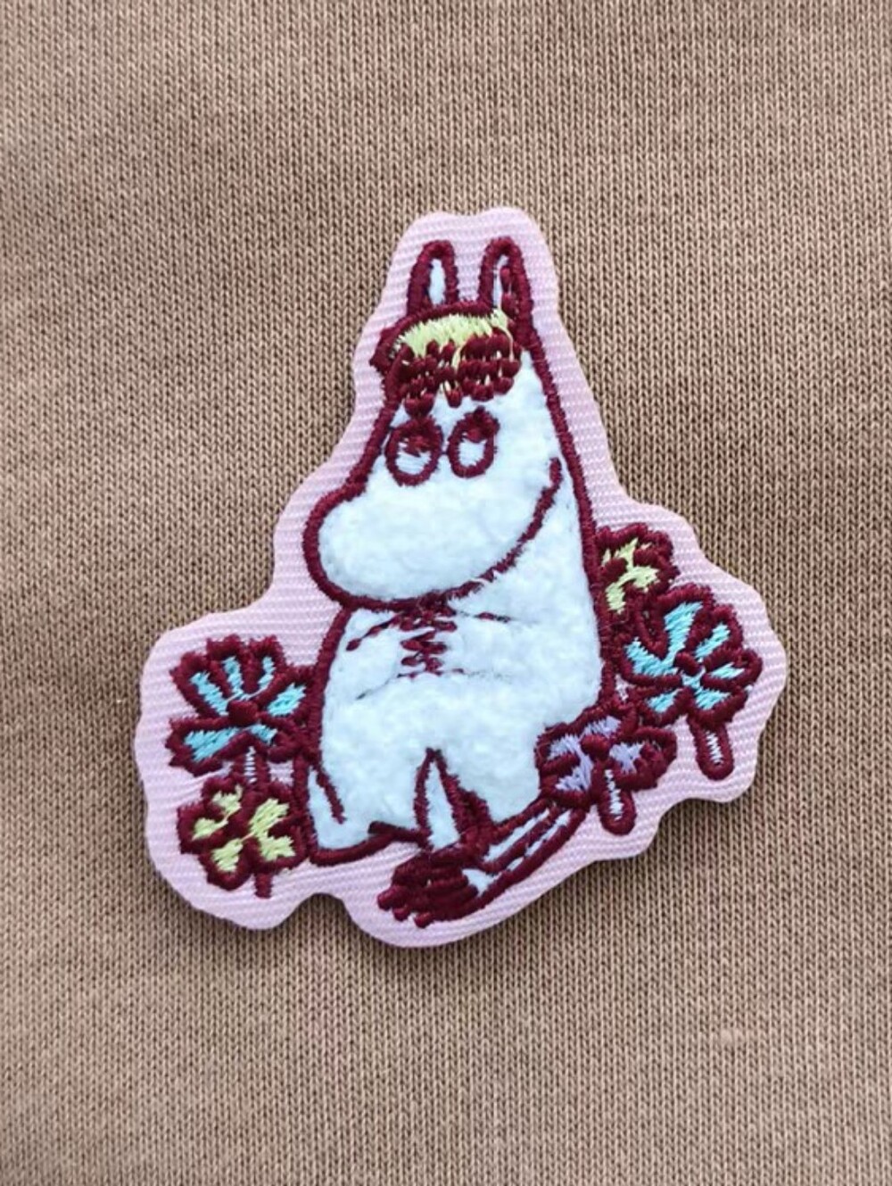 Snorkmaiden Floral Embroidered Patch Sticker Self Adhesive New No Tag Moomin